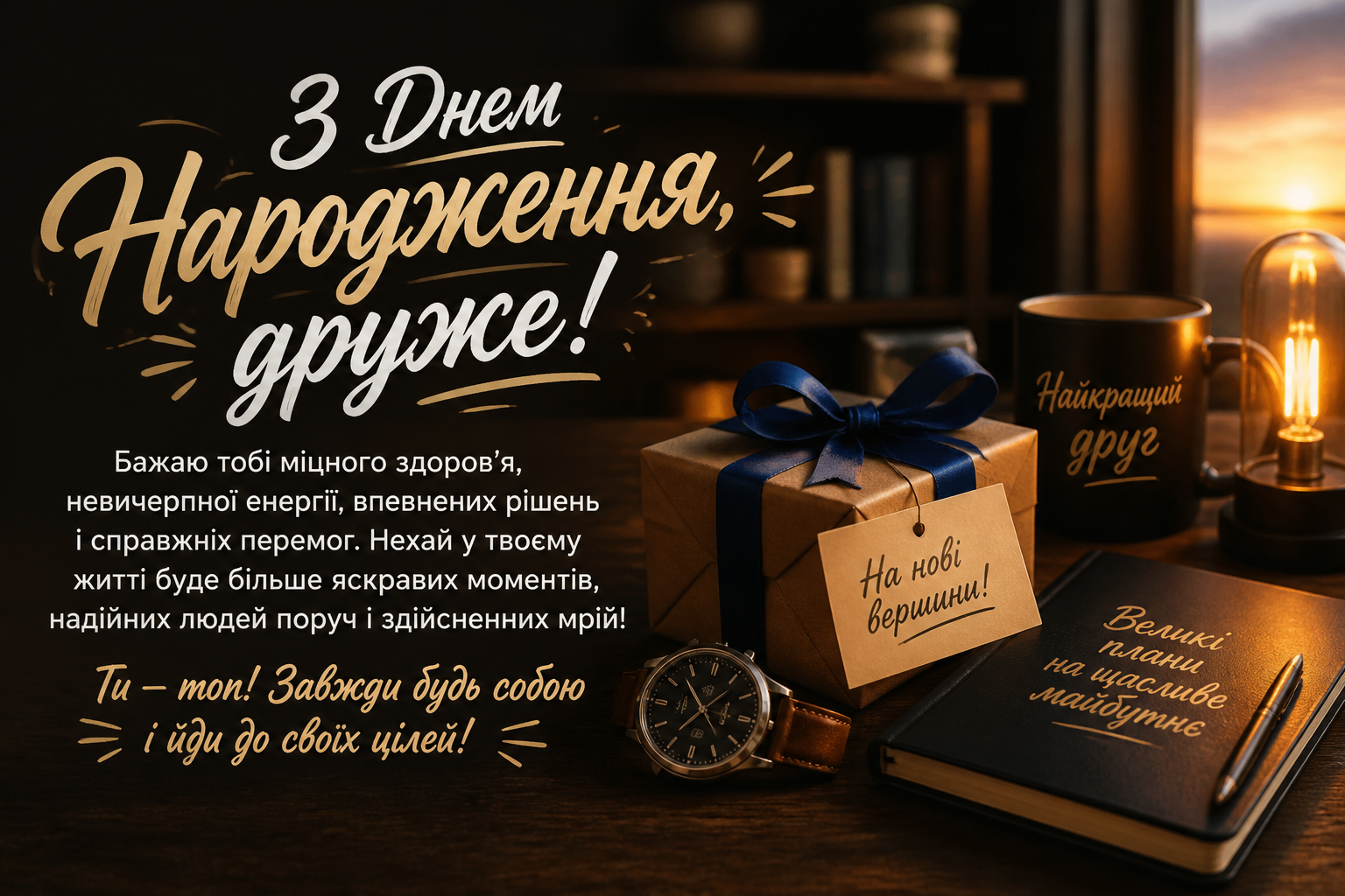 Довгі привітання — коли хочеться сказати більше — иллюстрация к статье «привітання з днем народження другу»
