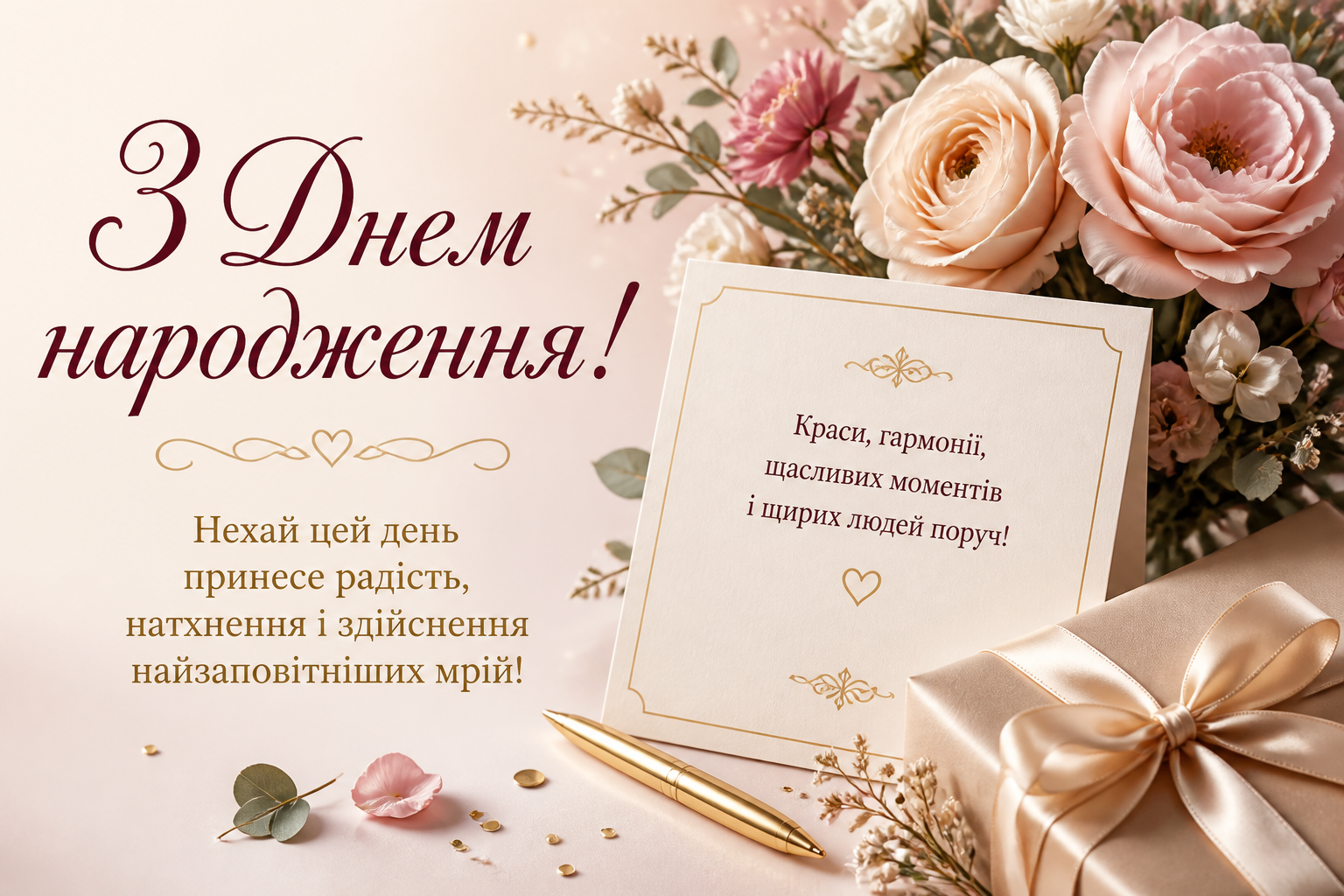 привітання вишукані листівки з днем народження — иллюстрация к статье «привітання вишукані листівки з днем народження»