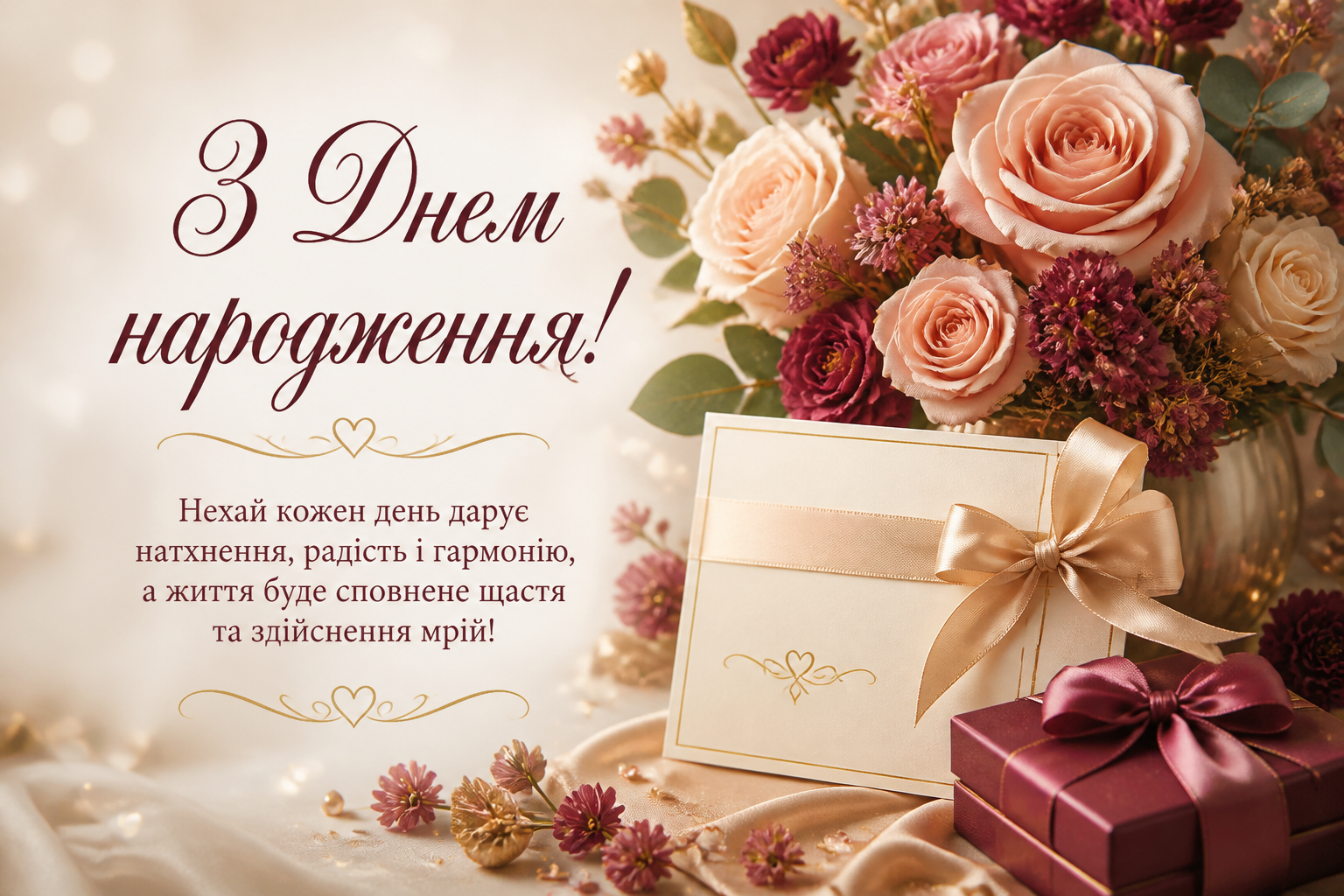 привітання вишукані листівки з днем народження — иллюстрация к статье «привітання вишукані листівки з днем народження»