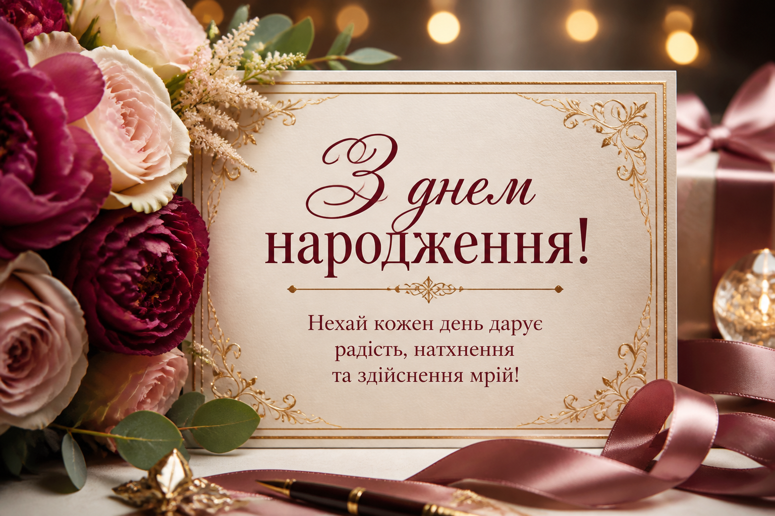 привітання вишукані листівки з днем народження — иллюстрация к статье «привітання вишукані листівки з днем народження»