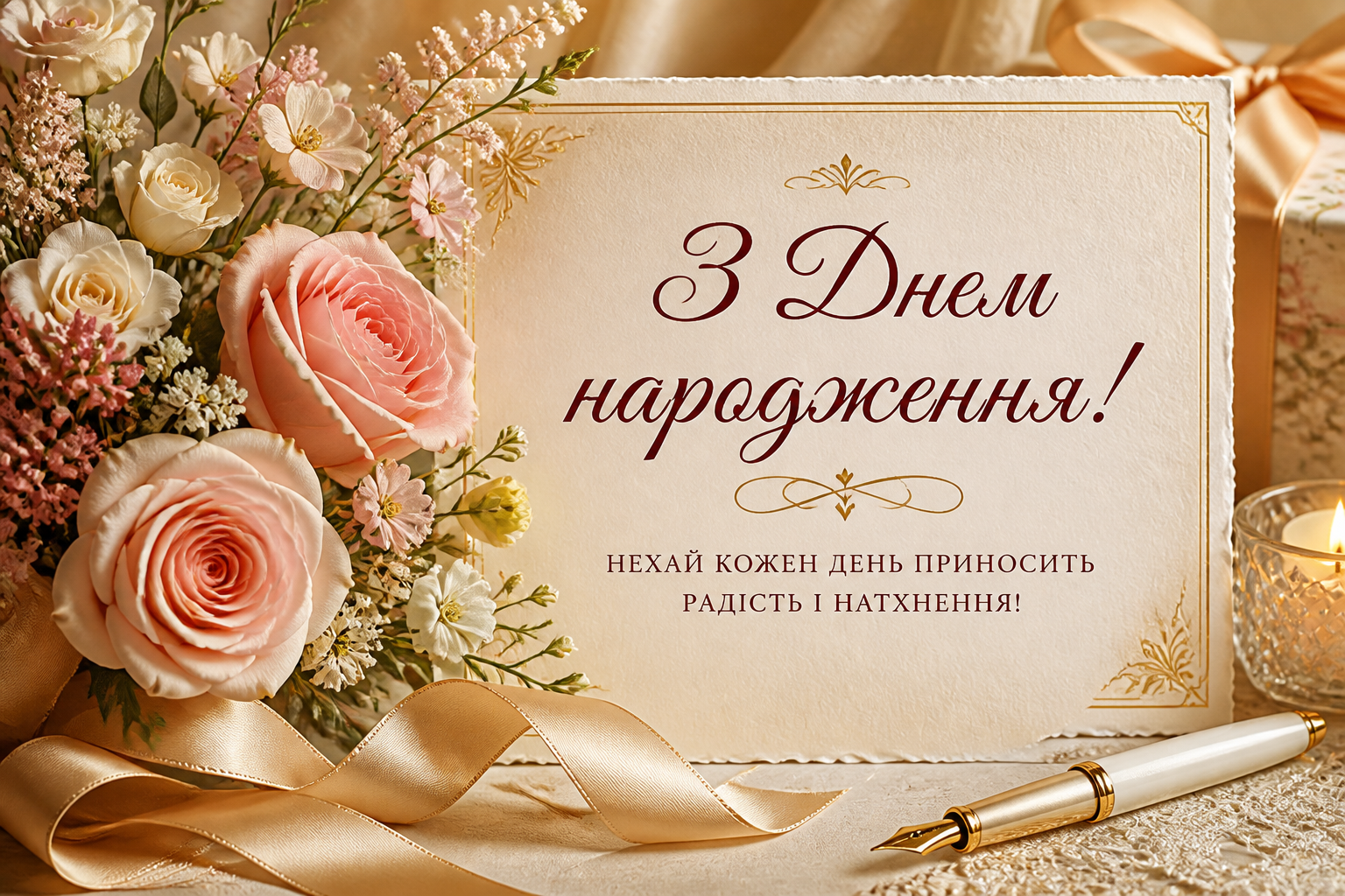 привітання вишукані листівки з днем народження — иллюстрация к статье «привітання вишукані листівки з днем народження»