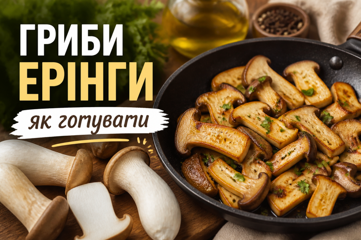 Гриби еринги: як їх готувати, щоб смак розкрився повністю — превью