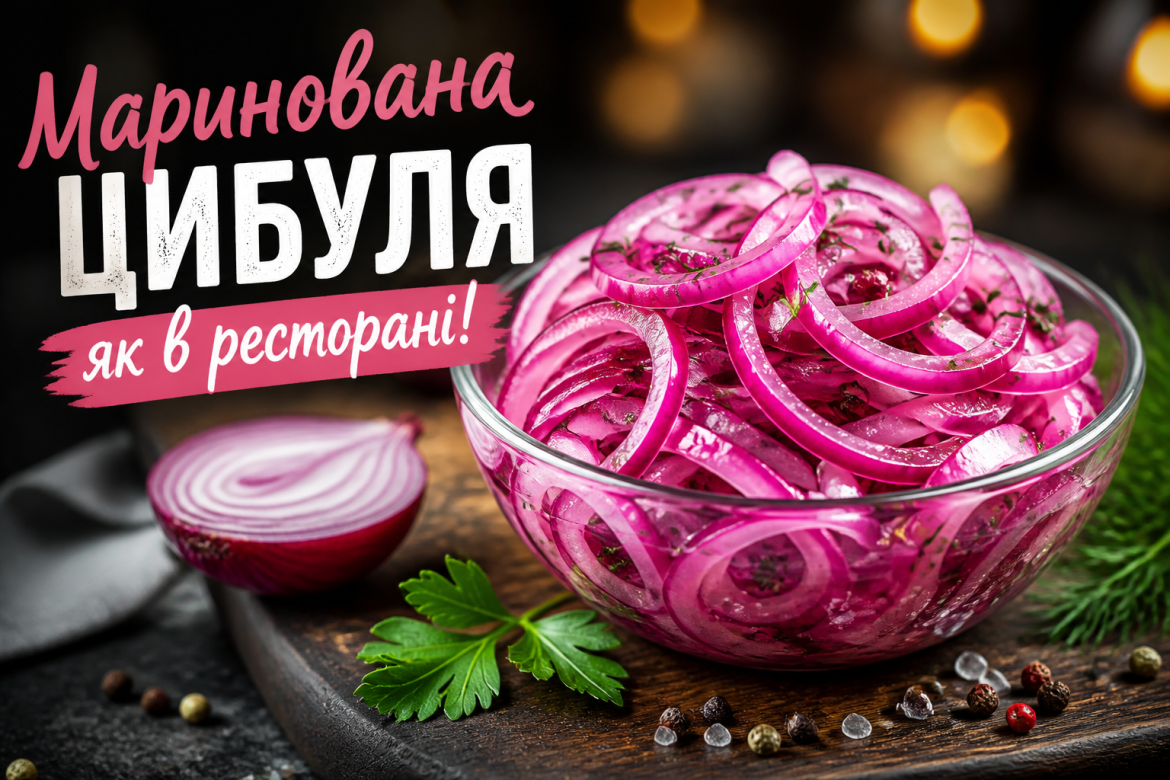Маринована цибуля як у ресторані: рецепт, який реально працює — превью