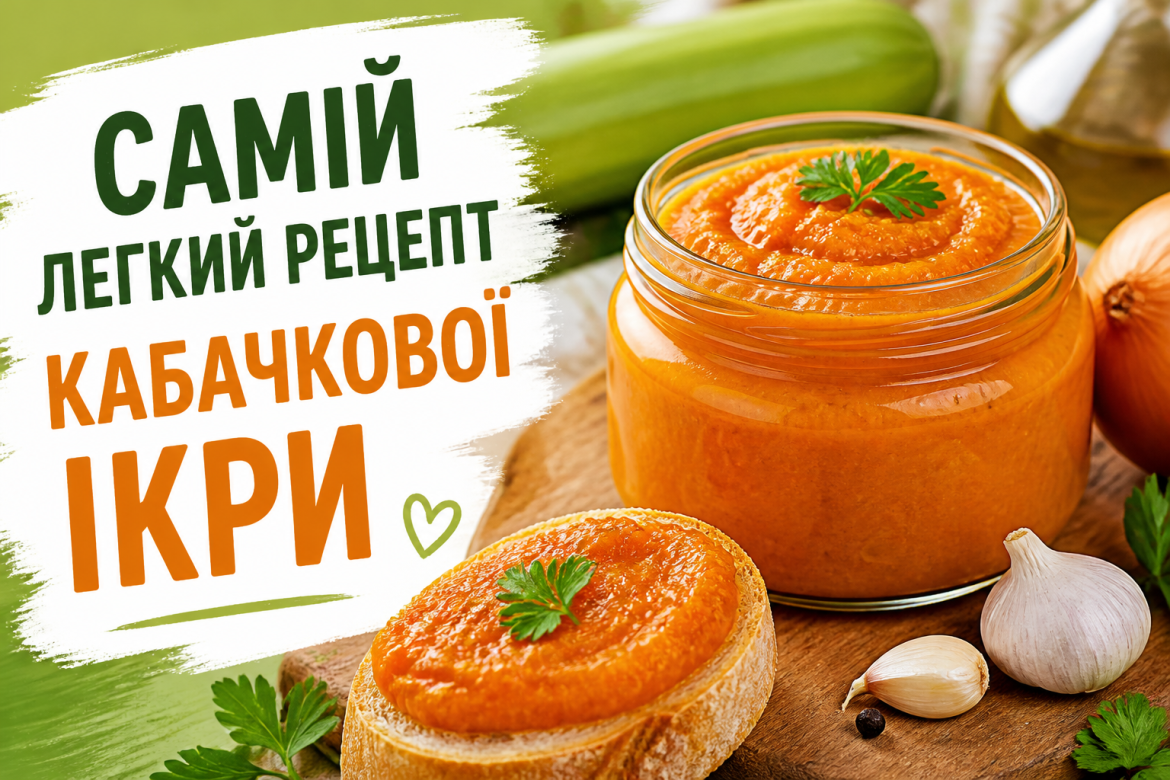 Найлегший рецепт кабачкової ікри: смачно, просто і без зайвих клопотів — превью