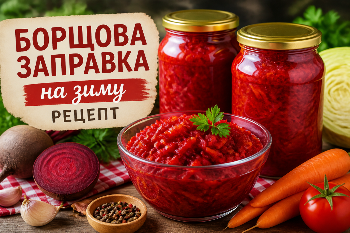 Борщова заправка на зиму: рецепт, який рятує в будні — превью